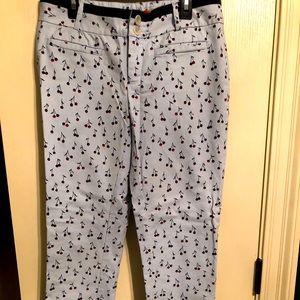 Cartonnier Cherry ankle pants Sz 6 Anthropologie
